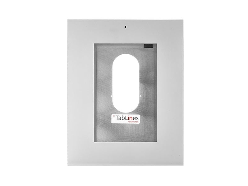 TabLines TWE072S Tablet Wandeinbau für Apple iPad Pro 12.9 (3./4. Gen.), DS, silber Gehäuse