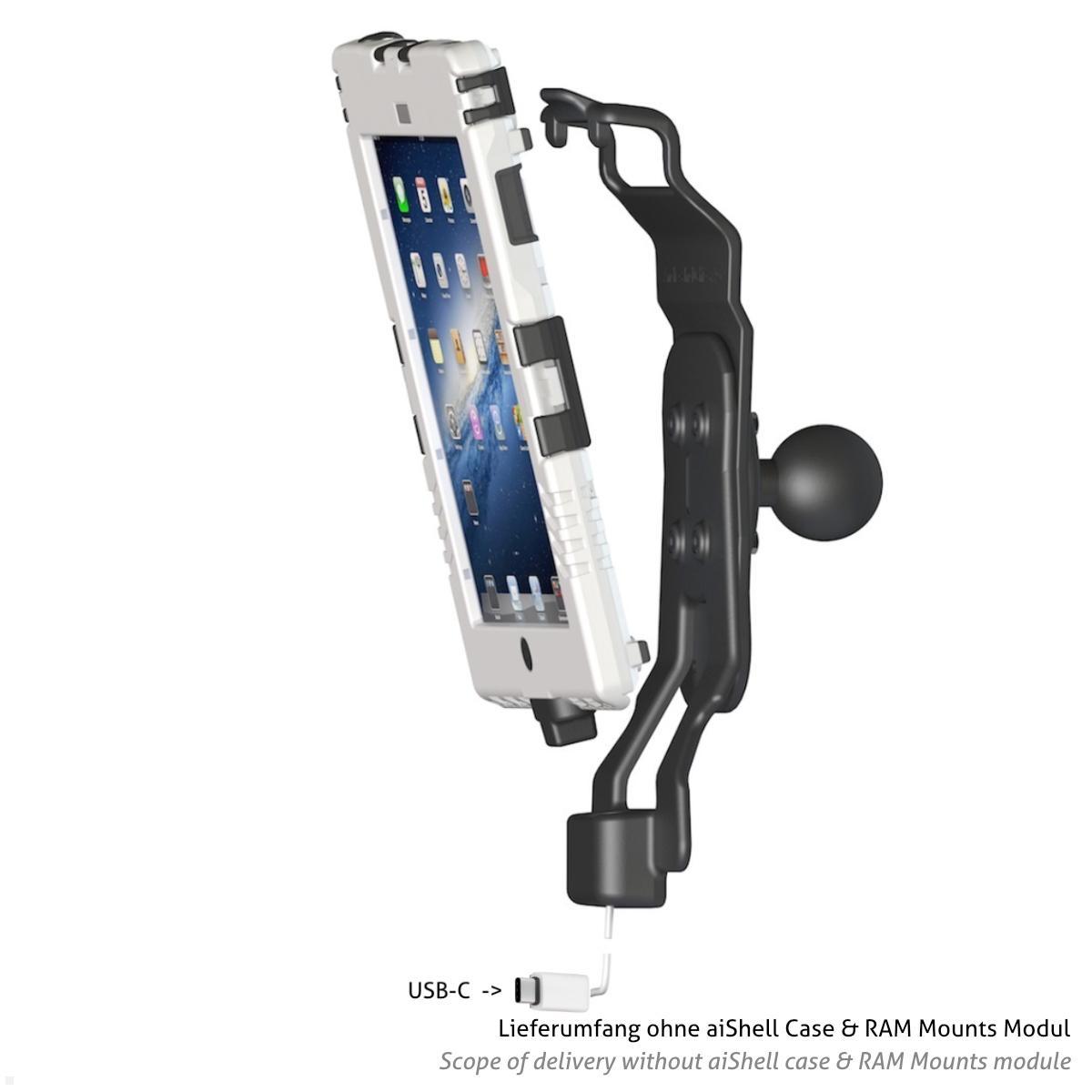 Andres Industries Zubehör aiShell 8/10.9/11 Car Cradle USB-C V2 mit Connector Kabel 3m Einsatz Tablet Case Andres Industries Zubehör aiShell 8/10.9/11 Car Cradle USB-C V2 mit Connector Kabel 3m Einsatz Tablet Case