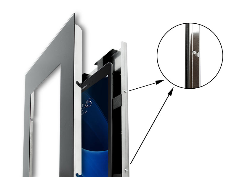 TabLines TWE049W Tablet Wandeinbau für Samsung Tab A 10.1 - HB, weiß Cover wird eingehakt TabLines TWE049W Tablet Wandeinbau für Samsung Tab A 10.1 - HB, weiß Cover wird eingehakt