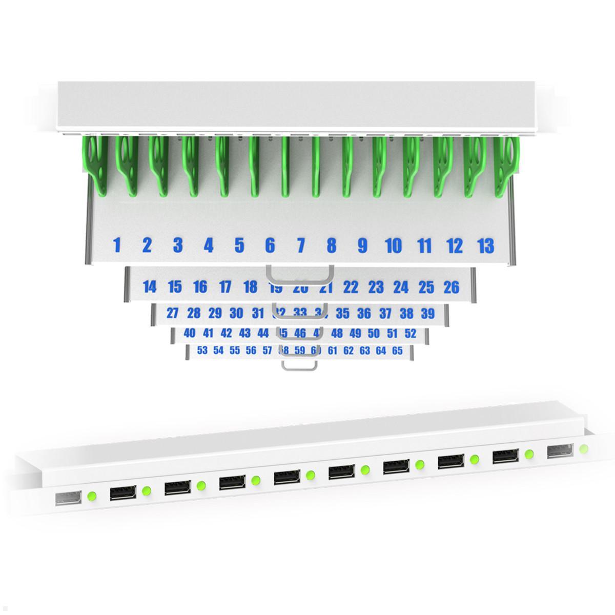 Good Connections ANTARES T30S Tablet Ladewagen Sync 30 Geräte, grau, nummerierte Slots, LEDs Good Connections ANTARES T30S Tablet Ladewagen Sync 30 Geräte, grau, nummerierte Slots, LEDs