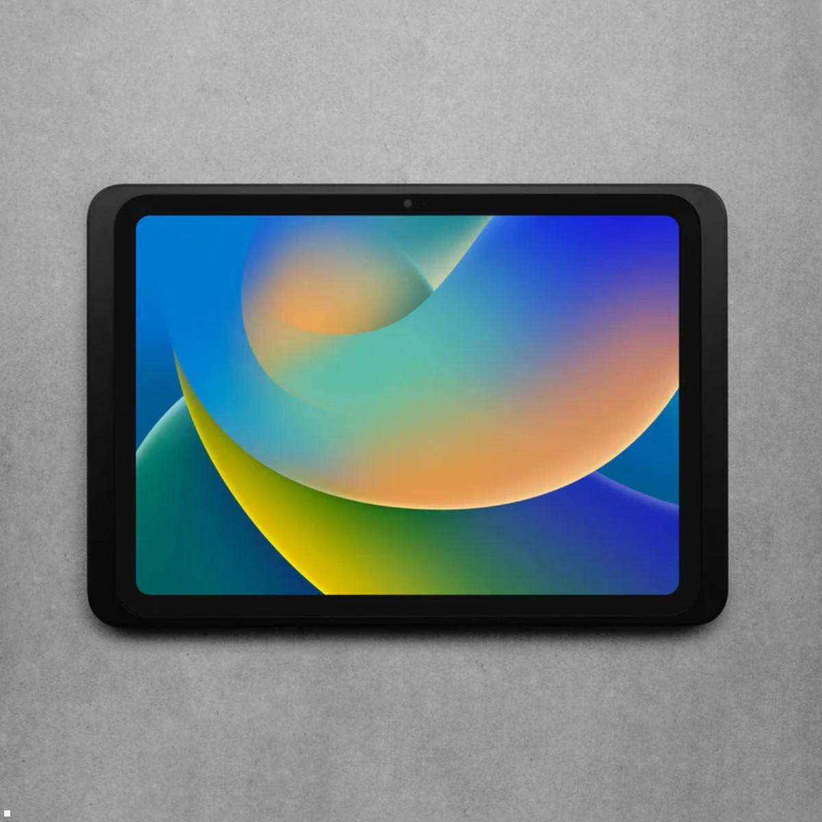 Displine Dame Wall 2.0 Wandhalter Apple iPad 10.9 (10. Gen.) mit USB-C, schwarz eloxiert Querformat Displine Dame Wall 2.0 Wandhalter Apple iPad 10.9 (10. Gen.) mit USB-C, schwarz eloxiert Querformat