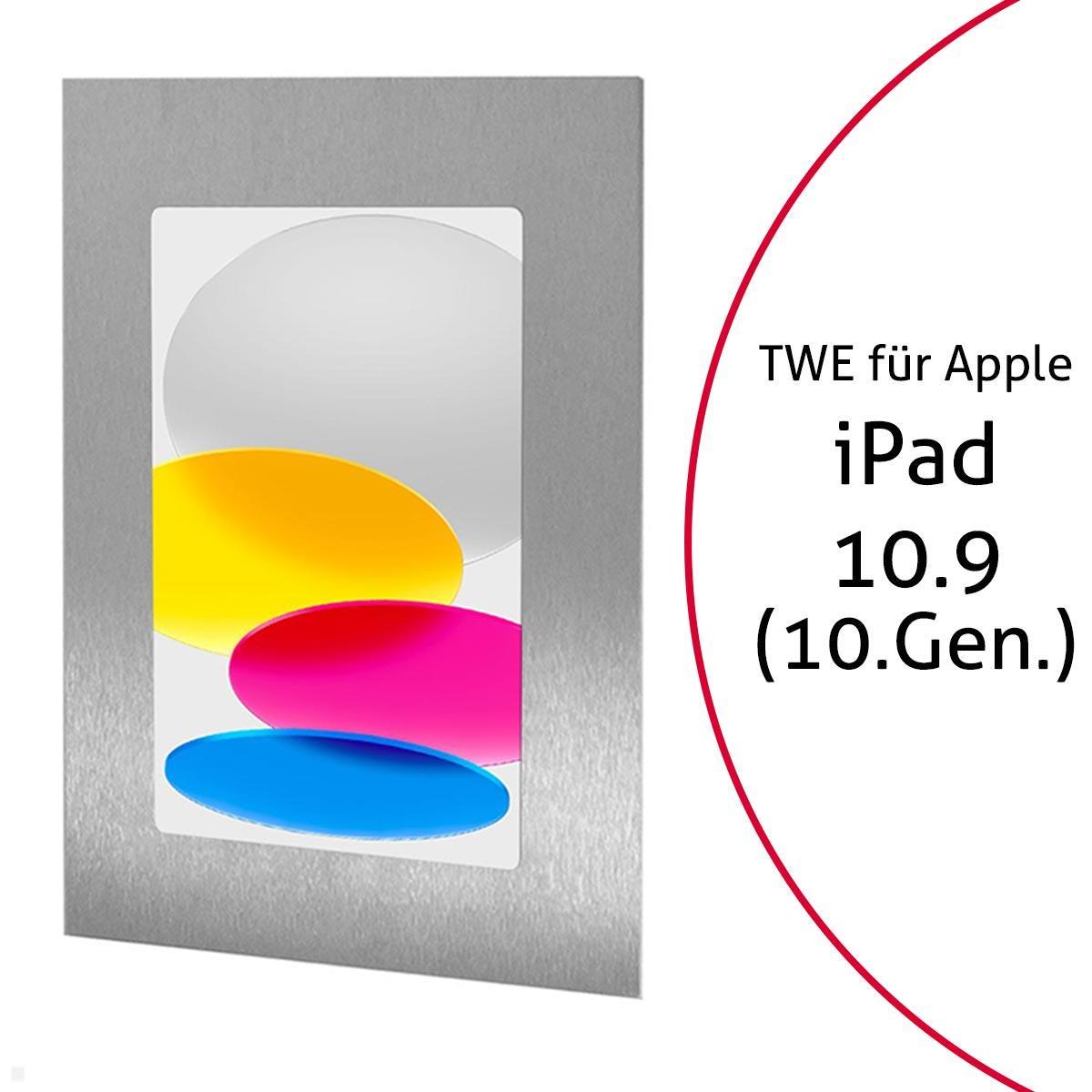 TabLines TWE108E Tablet Wandeinbau für Apple iPad 10.9 (10. Gen.), Edelstahl TabLines TWE108E Tablet Wandeinbau für Apple iPad 10.9 (10. Gen.), Edelstahl