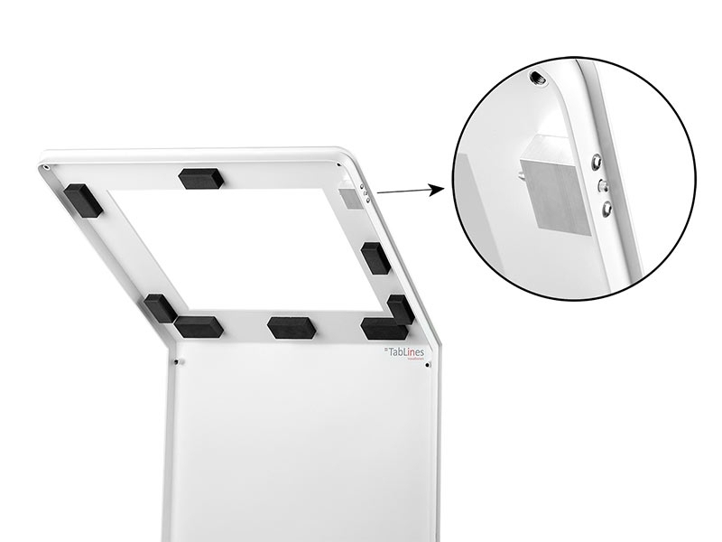 TabLines TBS077 Design Tabletständer quer mit Akku, Apple iPad Pro 12.9 (3./4. Gen.) An- / Ausschalter TabLines TBS077 Design Tabletständer quer mit Akku, Apple iPad Pro 12.9 (3./4. Gen.) An- / Ausschalter