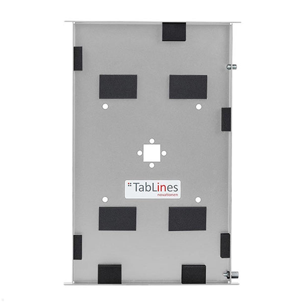 TabLines TSG099E Tablet Schutzgehäuse für Samsung Tab A9 8.7, Edelstahl, Anti-Rutsch Pads TabLines TSG099E Tablet Schutzgehäuse für Samsung Tab A9 8.7, Edelstahl, Anti-Rutsch Pads