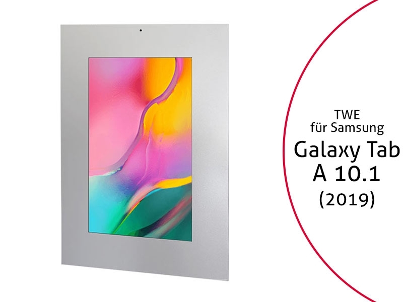 TabLines TWE080S Tablet Wandeinbau für Samsung Galaxy Tab A 10.1 (2019), DS, silber TabLines TWE080S Tablet Wandeinbau für Samsung Galaxy Tab A 10.1 (2019), DS, silber