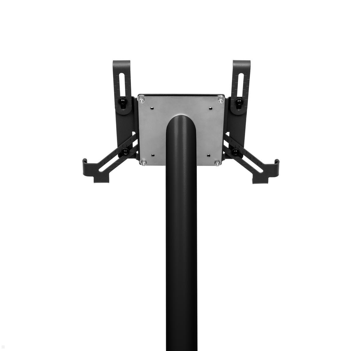 TabLines TBSfix002B Bodenständer mit Universal Tablethalter bis 12.9 Zoll, Rückseite, voll ausgefahren TabLines TBSfix002B Bodenständer mit Universal Tablethalter bis 12.9 Zoll, Rückseite, voll ausgefahren