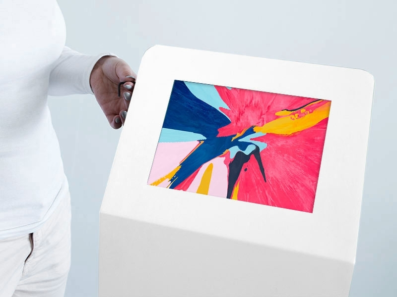 TabLines TBS077 Design Tabletständer quer mit Akku, Apple iPad Pro 12.9 (3./4. Gen.) voll Funktionsfähig TabLines TBS077 Design Tabletständer quer mit Akku, Apple iPad Pro 12.9 (3./4. Gen.) voll Funktionsfähig