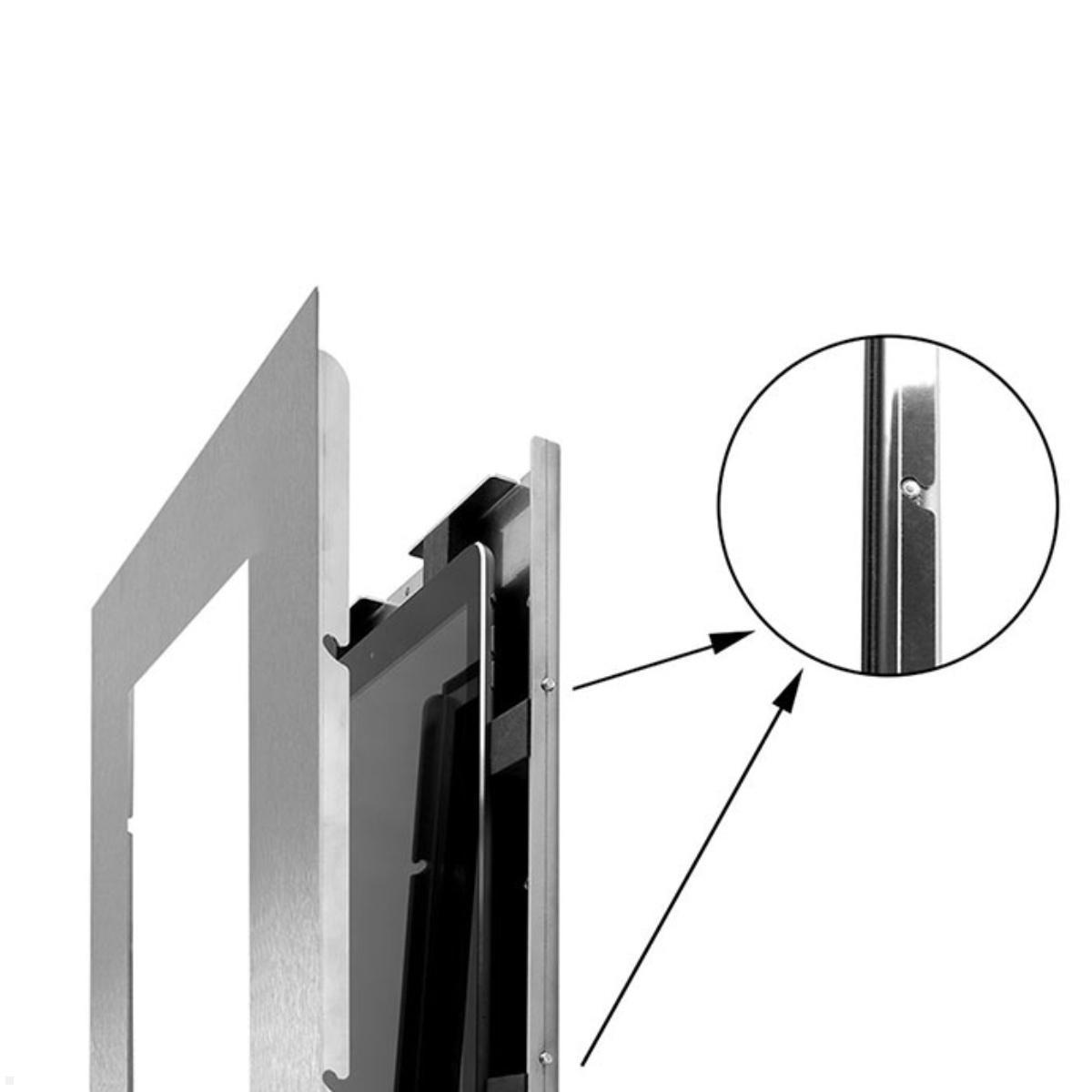 Apple iPad Pro 12.9 Tablethalterung für Wandeinbau, TWE098E, Rahmen Detail Apple iPad Pro 12.9 Tablethalterung für Wandeinbau, TWE098E, Rahmen Detail