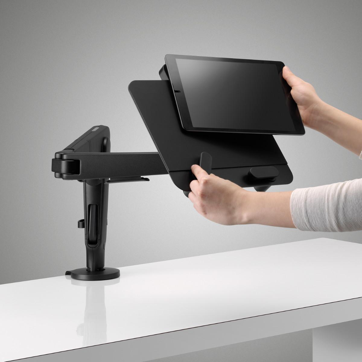 CBS Ollin / Flo Laptop- und Tablethalterung (LAP/003/B), schwarz, Tablet Entnahme CBS Ollin / Flo Laptop- und Tablethalterung (LAP/003/B), schwarz, Tablet Entnahme