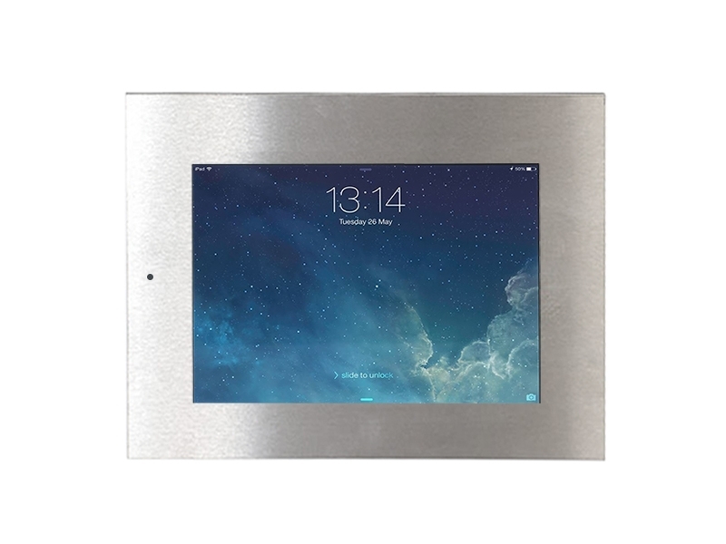TabLines TWE055E Tablet Wandeinbau für Apple iPad Air 2 DS, Edelstahl Frontansicht TabLines TWE055E Tablet Wandeinbau für Apple iPad Air 2 DS, Edelstahl Frontansicht