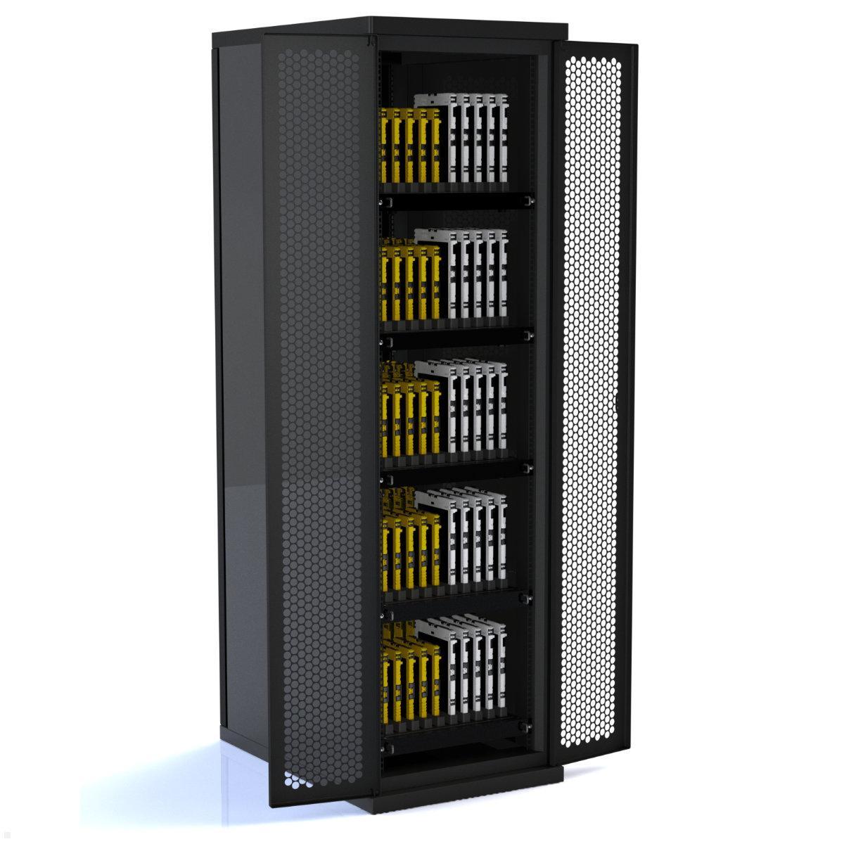 Andres Industries aiRack-10 iPad Ladestation für 10 Geräte, Beispiel Serverschrank Andres Industries aiRack-10 iPad Ladestation für 10 Geräte, Beispiel Serverschrank