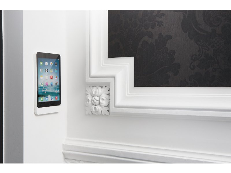 Basalte Eve diebstahlsicherer Wandhalter für iPad Mini 1/2/3, rund schwarz Wandmontage