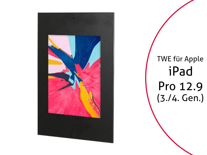 TabLines TWE072B Tablet Wandeinbau für Apple iPad Pro 12.9 (3./4. Gen.), DS, schwarz TabLines TWE072B Tablet Wandeinbau für Apple iPad Pro 12.9 (3./4. Gen.), DS, schwarz