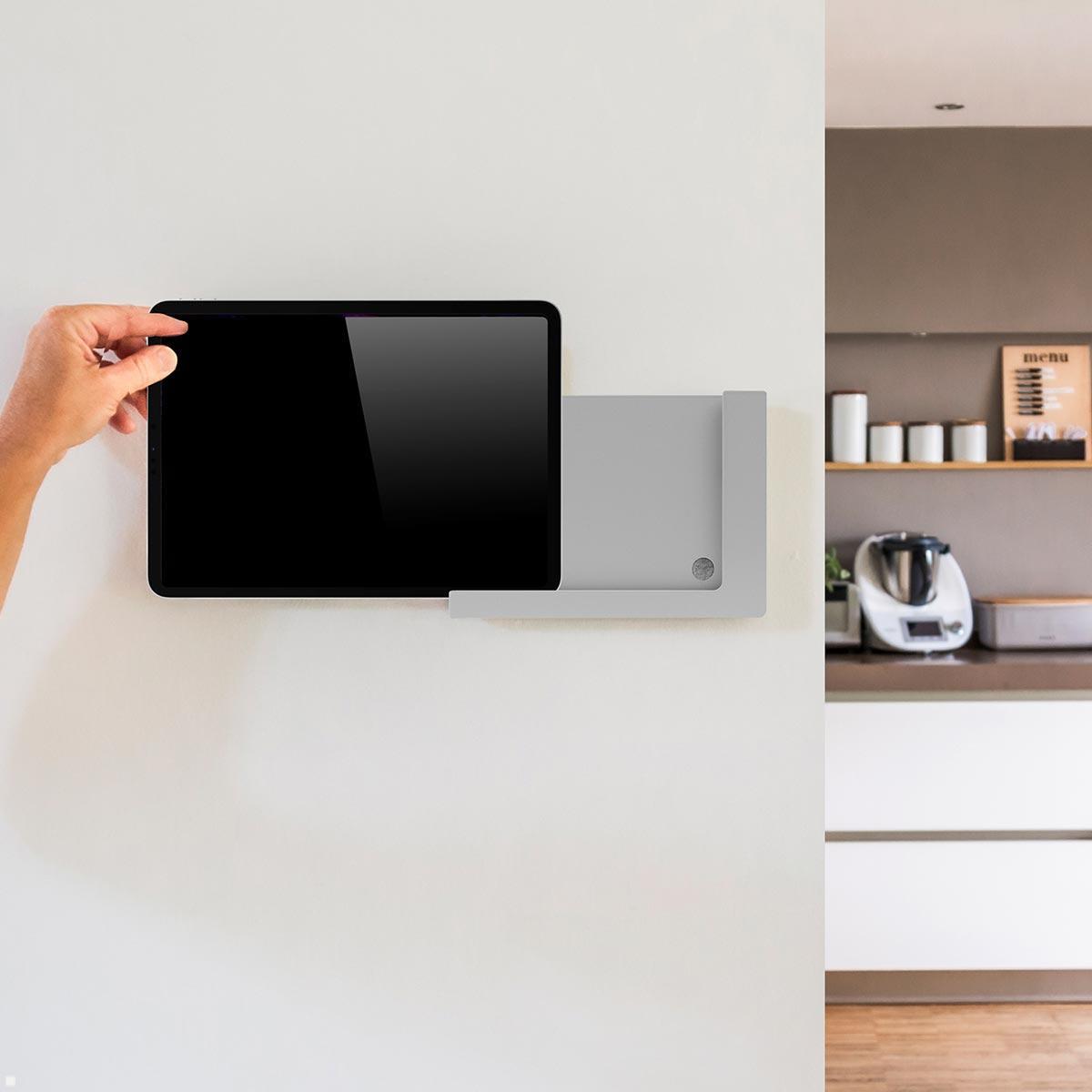 TabLines TWP024S Wandhalterung für Apple iPad Mini 4/5, silber, einfaches Einschieben TabLines TWP024S Wandhalterung für Apple iPad Mini 4/5, silber, einfaches Einschieben