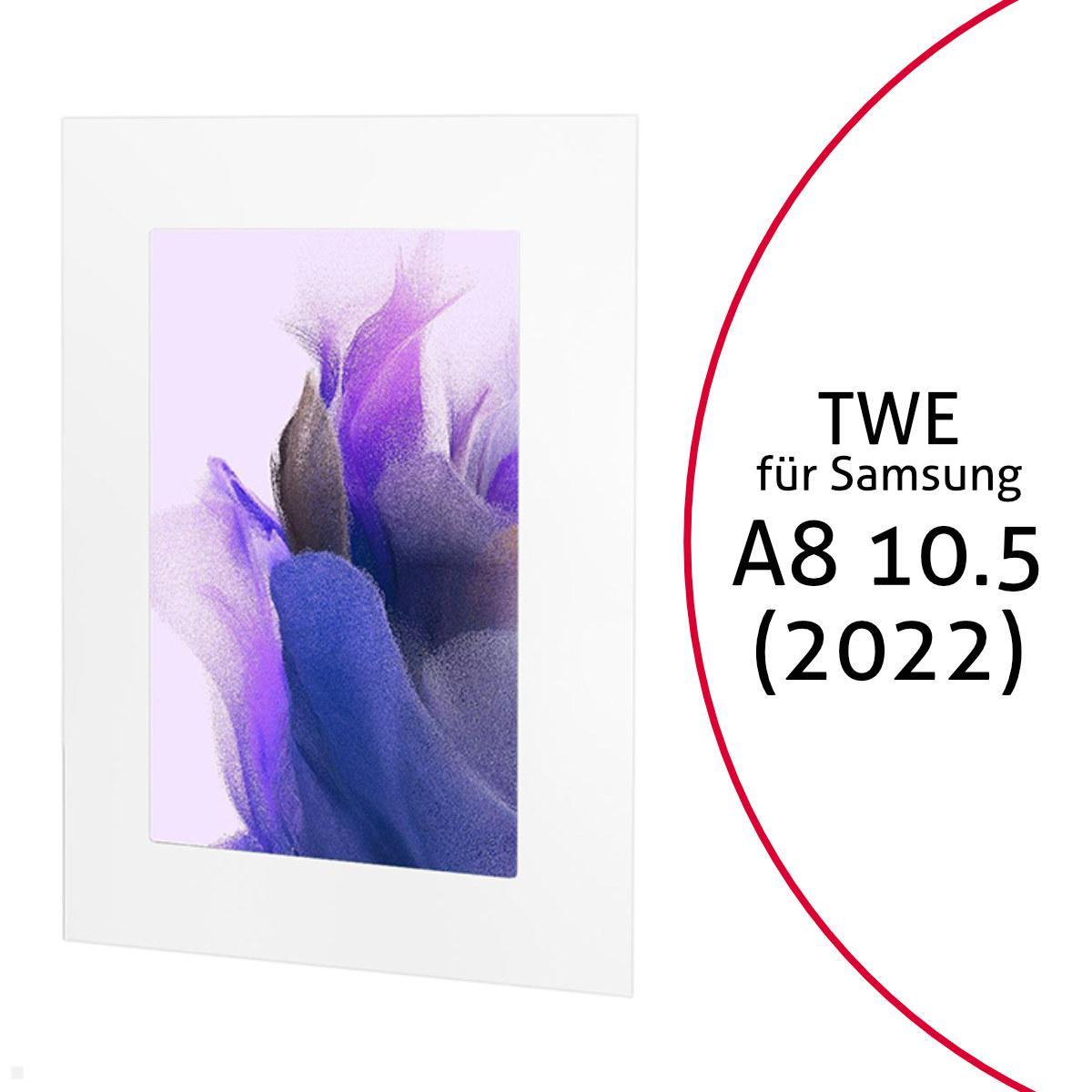 TabLines TWE103W Tablet Wandeinbau für Samsung Tab A8 10.5, weiß