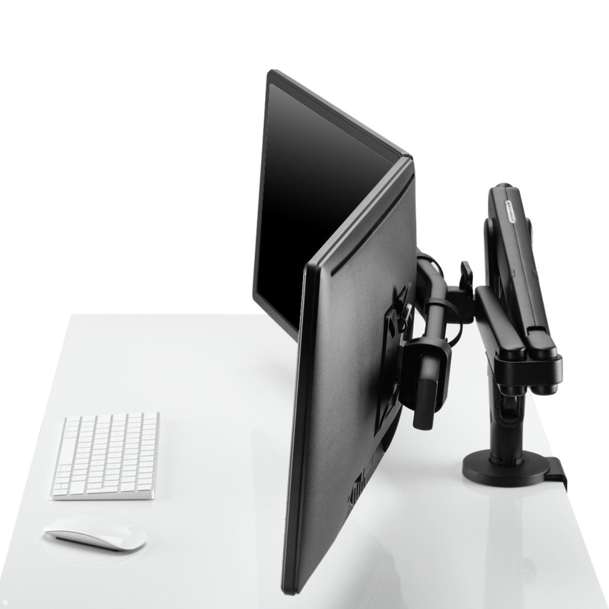 Monitorhalterung für 2 Monitore CBS Ollin in Schwarz mit VESA Monitorhalterung für 2 Monitore CBS Ollin in Schwarz mit VESA