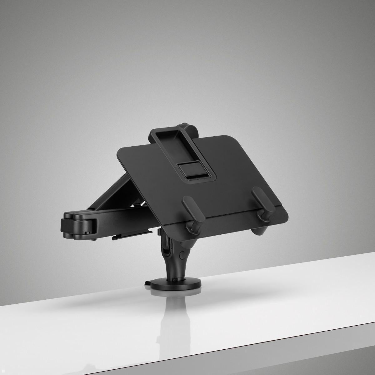 CBS Ollin / Flo Laptop- und Tablethalterung (LAP/003/B), schwarz, Tischhalterung CBS Ollin / Flo Laptop- und Tablethalterung (LAP/003/B), schwarz, Tischhalterung
