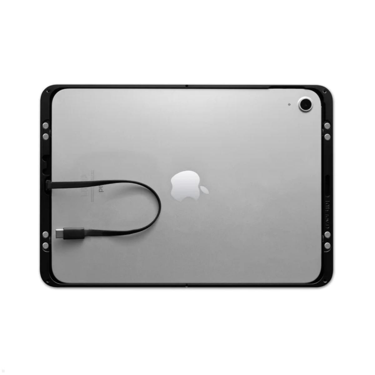 Displine Dame Wall 2.0 Wandhalter Apple iPad 10.9 (10. Gen.) mit USB-C, schwarz eloxiert Kabelführung Displine Dame Wall 2.0 Wandhalter Apple iPad 10.9 (10. Gen.) mit USB-C, schwarz eloxiert Kabelführung