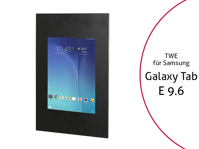 TabLines TWE030B Tablet Wandeinbau für Samsung Tab E 9.6 DS, schwarz TabLines TWE030B Tablet Wandeinbau für Samsung Tab E 9.6 DS, schwarz