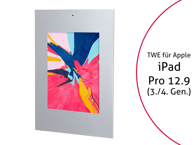 TabLines TWE072S Tablet Wandeinbau für Apple iPad Pro 12.9 (3./4. Gen.), DS, silber TabLines TWE072S Tablet Wandeinbau für Apple iPad Pro 12.9 (3./4. Gen.), DS, silber