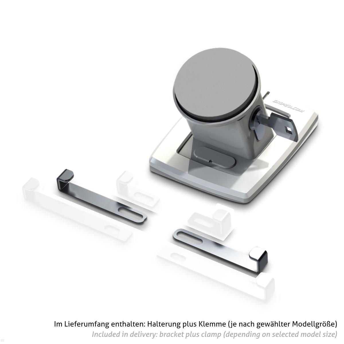 Gripzo V3 Slim Smartphone-/ Tablet Tischhalterung 7  bis 10,1 Zoll, Diebstahlschutz, Lieferumfang Gripzo V3 Slim Smartphone-/ Tablet Tischhalterung 7  bis 10,1 Zoll, Diebstahlschutz, Lieferumfang