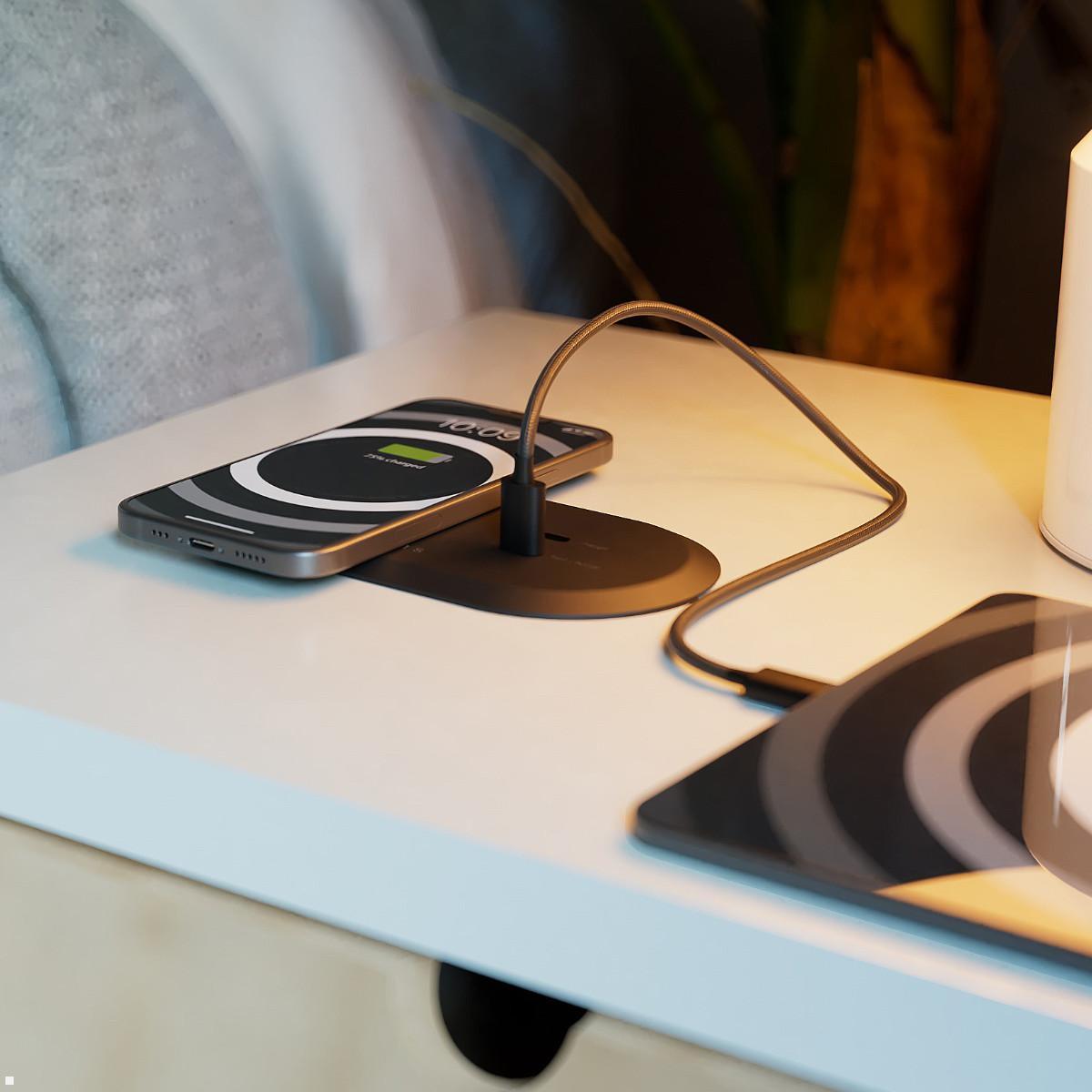 Zens PuK Combi ZEPC04BPD mit Qi-Ladefunktion und 2 x USB-C, schwarz Ladefunktionen