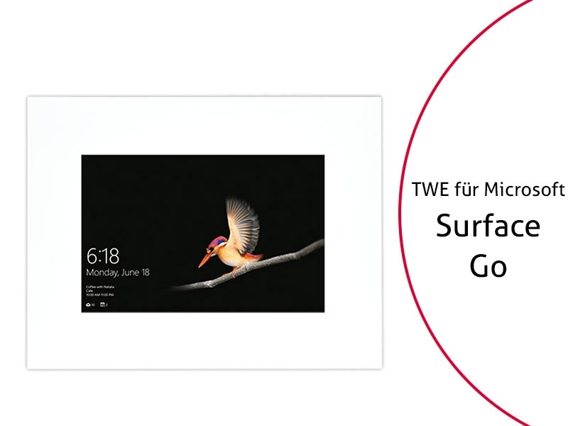 TabLines TWE081W Tablet Wandeinbau für Microsoft Surface Go, weiß
