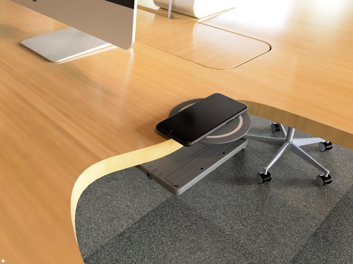 oe electrics ARC-H LD kabelloses Durchtisch Qi Schnellladegerät, Tischeinbau oe electrics ARC-H LD kabelloses Durchtisch Qi Schnellladegerät, Tischeinbau