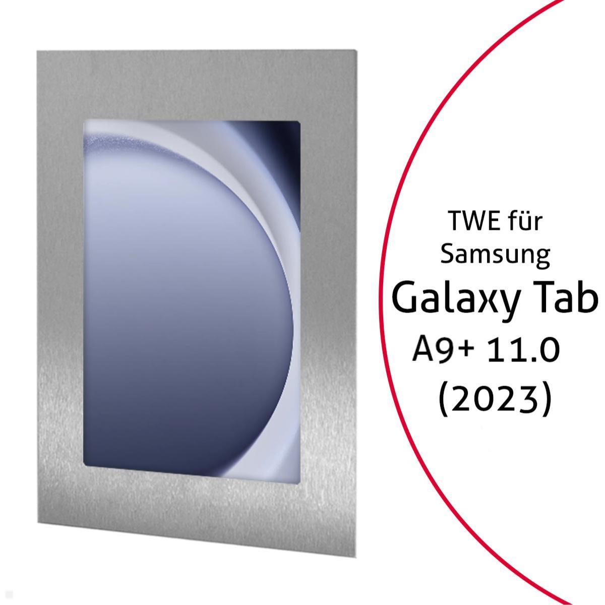 TabLines TWE114E Tablet Wandeinbau für Samsung Tab A9+ 11.0, Edelstahl