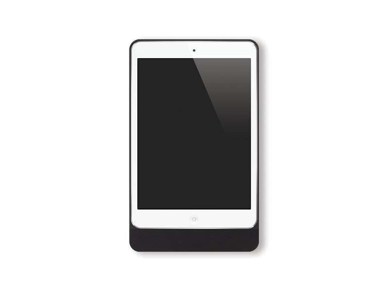 Basalte Eve diebstahlsicherer Wandhalter für iPad Mini 1/2/3, rund schwarz front
