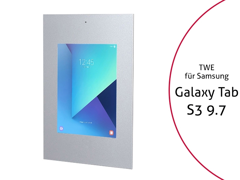 TabLines TWE041S Tablet Wandeinbau für Samsung Tab S3 9.7 DS, silber TabLines TWE041S Tablet Wandeinbau für Samsung Tab S3 9.7 DS, silber
