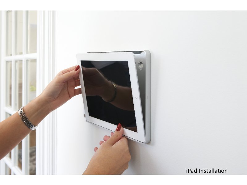 basalte eve iPad Pro Wandhalter weiß Montage basalte eve iPad Pro Wandhalter weiß Montage