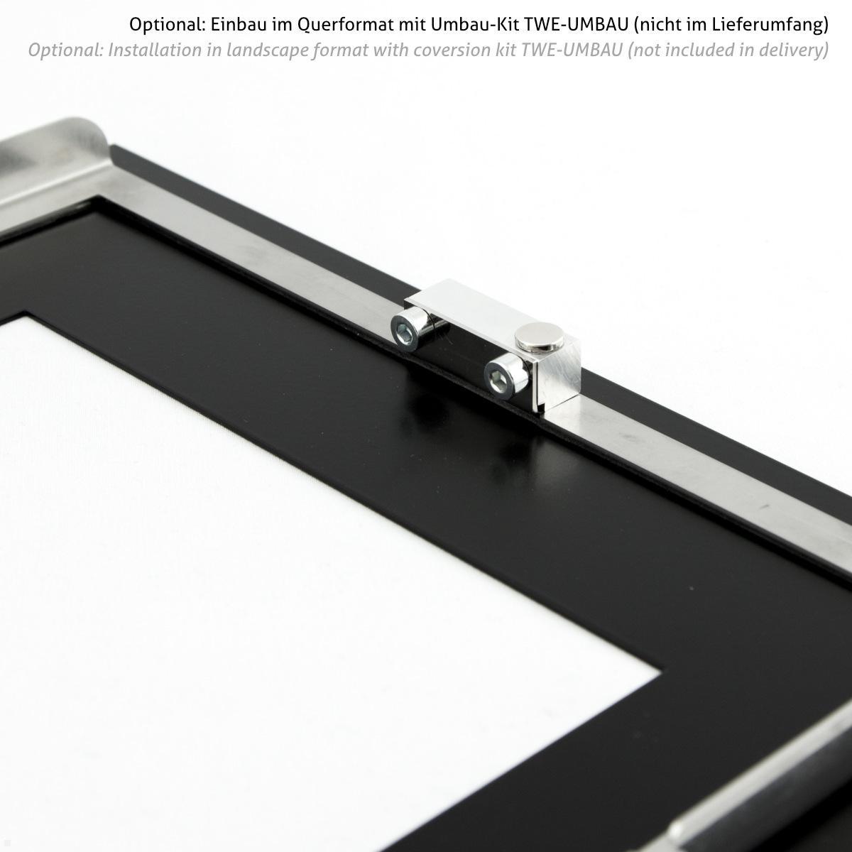 TabLines TWE143 Tablet Wandeinbau für Samsung Tab S12+ 12.6, optionale Stromversorgung