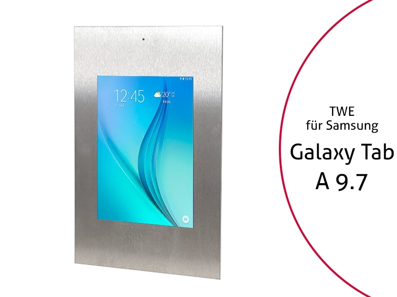 TabLines TWE012E Tablet Wandeinbau für Samsung Tab A 9.7 - DS, Edelstahl TabLines TWE012E Tablet Wandeinbau für Samsung Tab A 9.7 - DS, Edelstahl