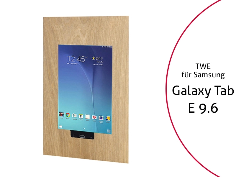 TabLines TWE028O Tablet Wandeinbau für Samsung Tab E 9.6 HB, Eiche TabLines TWE028O Tablet Wandeinbau für Samsung Tab E 9.6 HB, Eiche