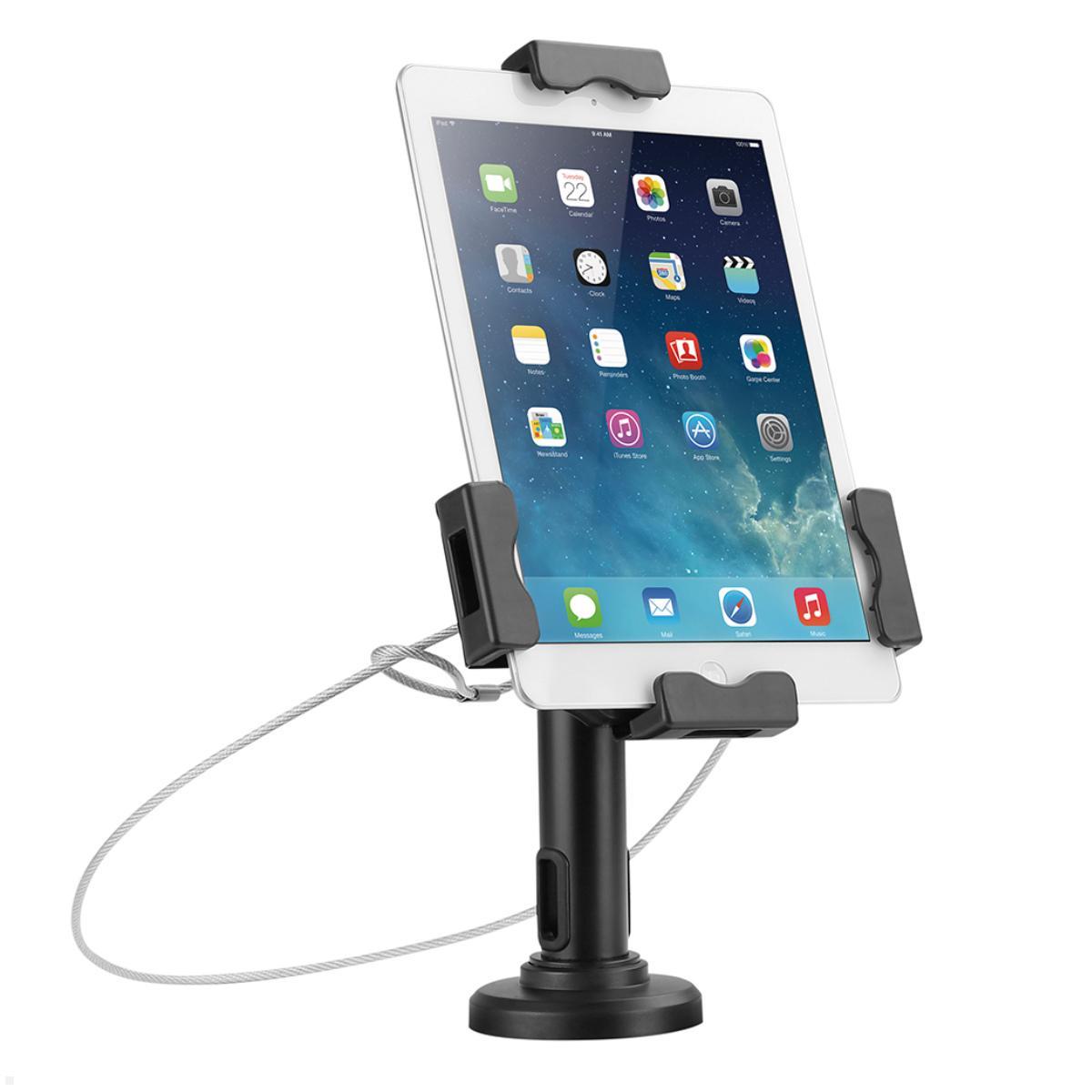 TabLines TTH004B Tablet Tischhalter / Kassenständer bis 10.5 Zoll, DS, schwarz Einsatz Tablet im Hochformat TabLines TTH004B Tablet Tischhalter / Kassenständer bis 10.5 Zoll, DS, schwarz Einsatz Tablet im Hochformat