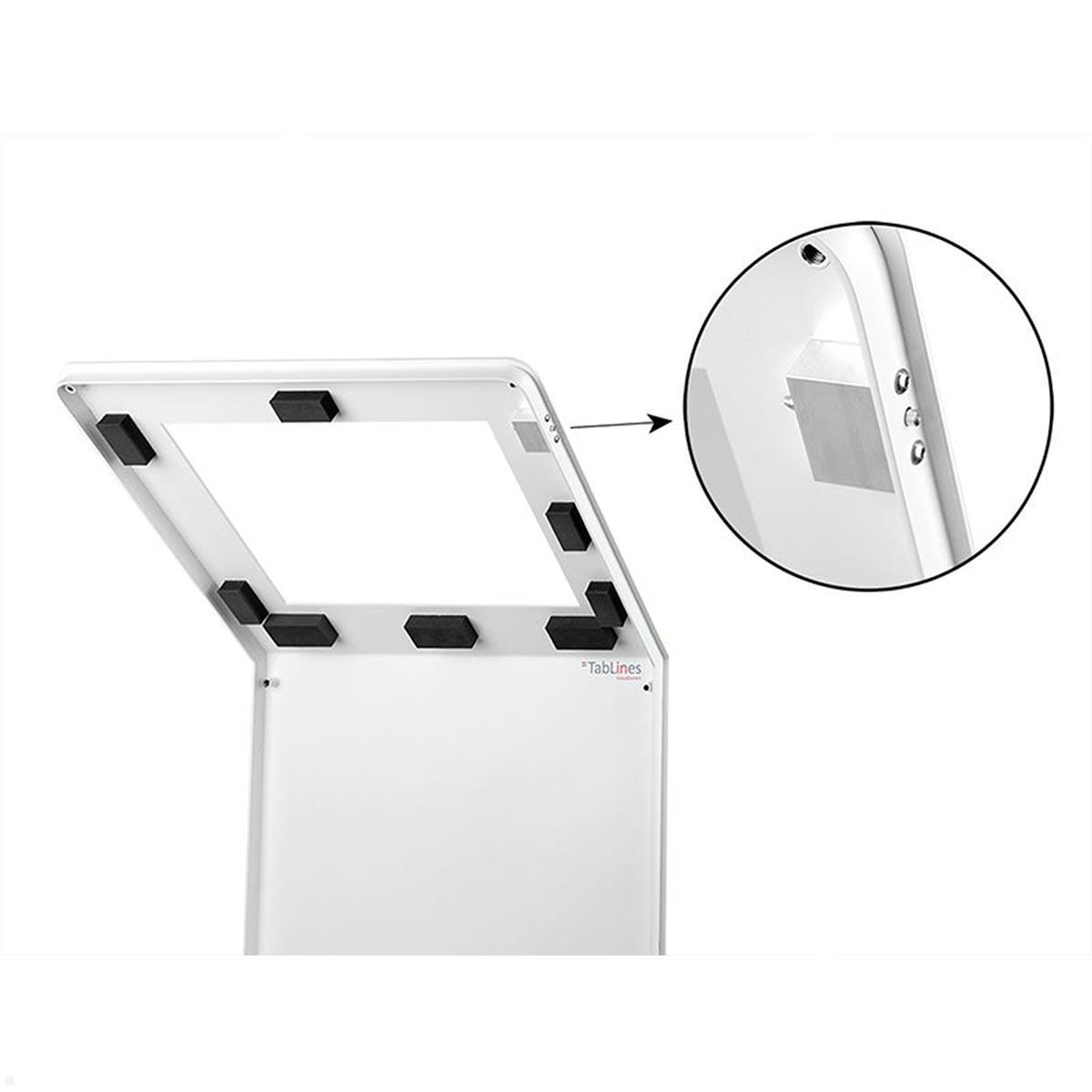 TabLines TBS106 Design Tabletständer quer mit Akku Samsung Tab A8 10.5 (2022), Schalter