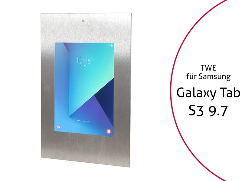 TabLines TWE041E Tablet Wandeinbau für Samsung Tab S3 9.7 DS, Edelstahl TabLines TWE041E Tablet Wandeinbau für Samsung Tab S3 9.7 DS, Edelstahl