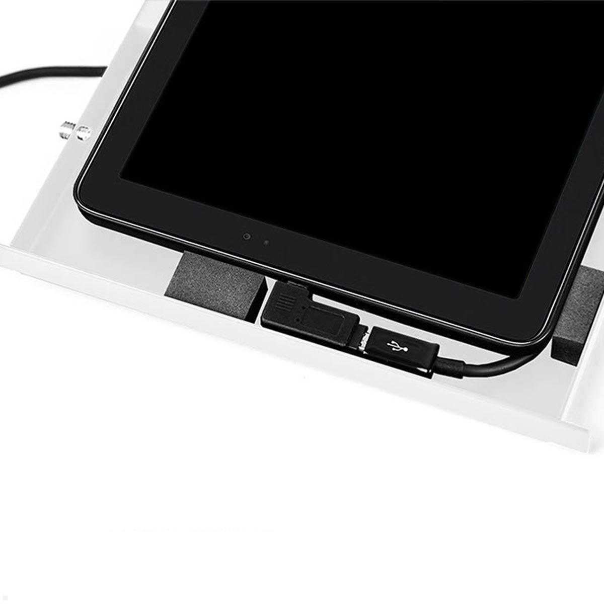 TabLines TSG108W Schutzgehäuse für Samsung Tab S10 Ultra 14.6, weiß, Kabelführung TabLines TSG108W Schutzgehäuse für Samsung Tab S10 Ultra 14.6, weiß, Kabelführung
