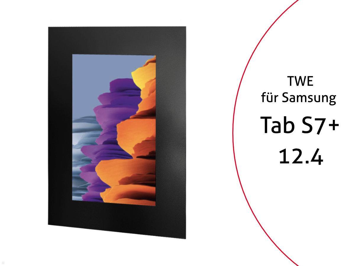 Tablet Wand Halterung Samsung Galaxy Tab S7+ 12.4, schwarz Tablet Wand Halterung Samsung Galaxy Tab S7+ 12.4, schwarz