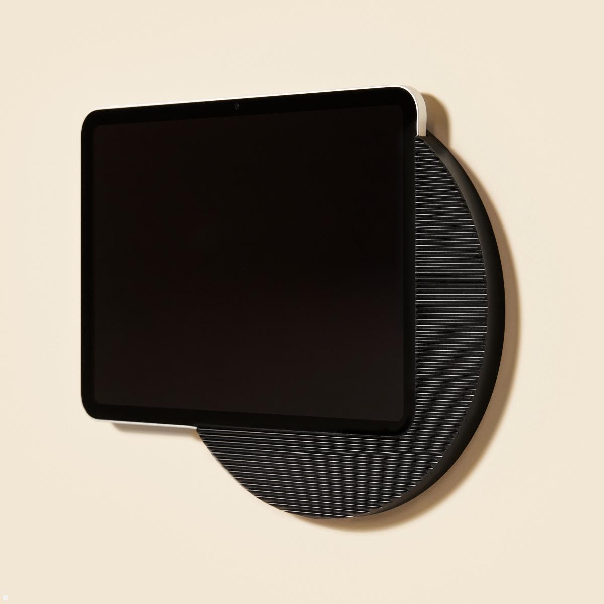 Displine Moonlight Wall Apple iPad 10.9 (10.Gen) Wandhalter USB-C, schwarz eloxiert Tablethalter