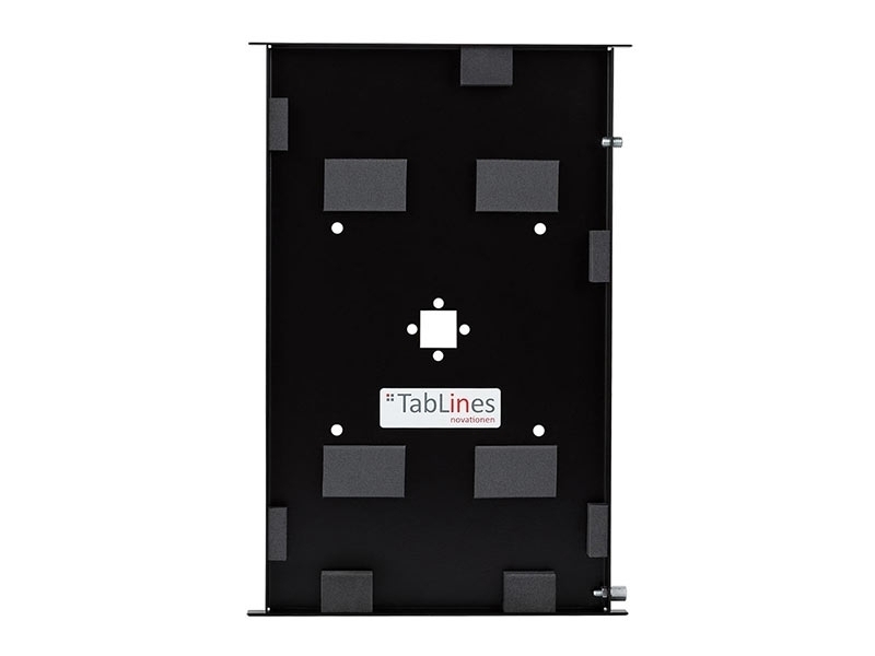 TabLines TSG058B Tablet Schutzgehäuse für Apple iPad Pro 11, schwarz Rückseite mit VESA Aufnahme