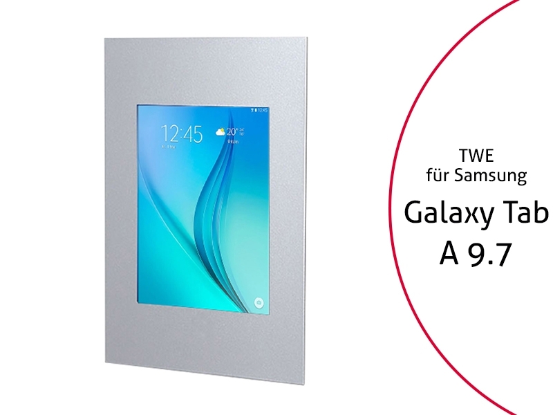 TabLines TWE011S Tablet Wandeinbau für Samsung Tab A 9.7, silber TabLines TWE011S Tablet Wandeinbau für Samsung Tab A 9.7, silber