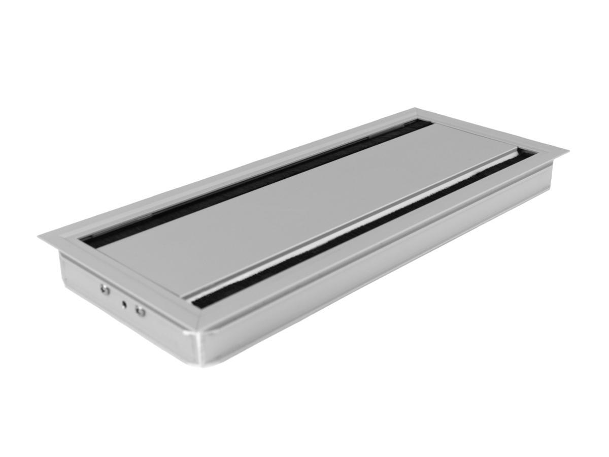 TecLines TKD009E Tisch Kabeldurchlass / Kabeldurchführung 135x320mm, Alu eloxiert TecLines TKD009E Tisch Kabeldurchlass / Kabeldurchführung 135x320mm, Alu eloxiert