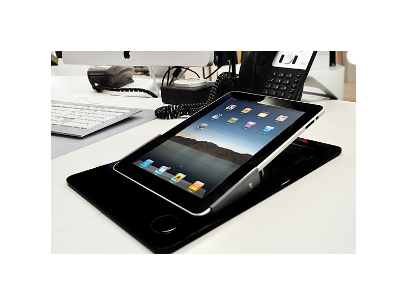 iRoom iDock Wandeinbau für iPad Air 1/2, 230V, Hochformat, Alu schwarz (53PBA-5)