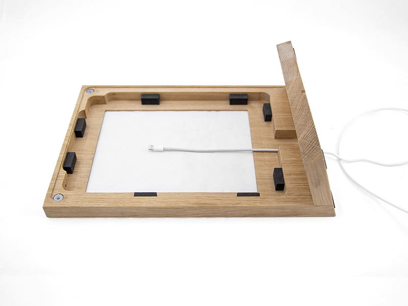 TabLines TTS070 Tablet Tischständer Apple iPad Air 10.5 (3. Gen.), Eiche Kabelführung TabLines TTS070 Tablet Tischständer Apple iPad Air 10.5 (3. Gen.), Eiche Kabelführung