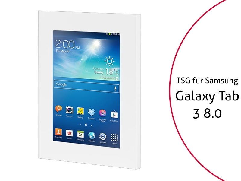 TabLines TSG006W Tablet Schutzgehäuse für Samsung Tab 3 8.0, weiß TabLines TSG006W Tablet Schutzgehäuse für Samsung Tab 3 8.0, weiß