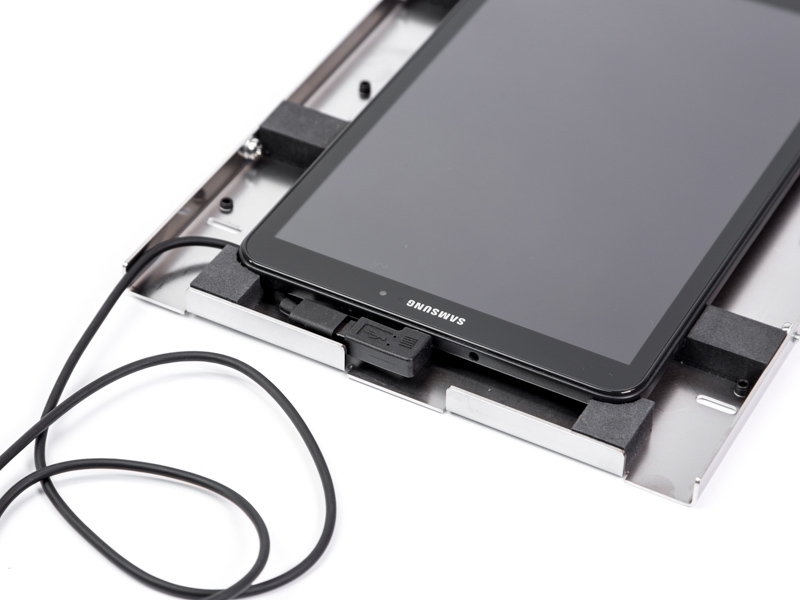 TabLines Micro-USB-Adapter auf Micro-USB 90 Grad gewinkelt, Kabelführung TabLines Micro-USB-Adapter auf Micro-USB 90 Grad gewinkelt, Kabelführung