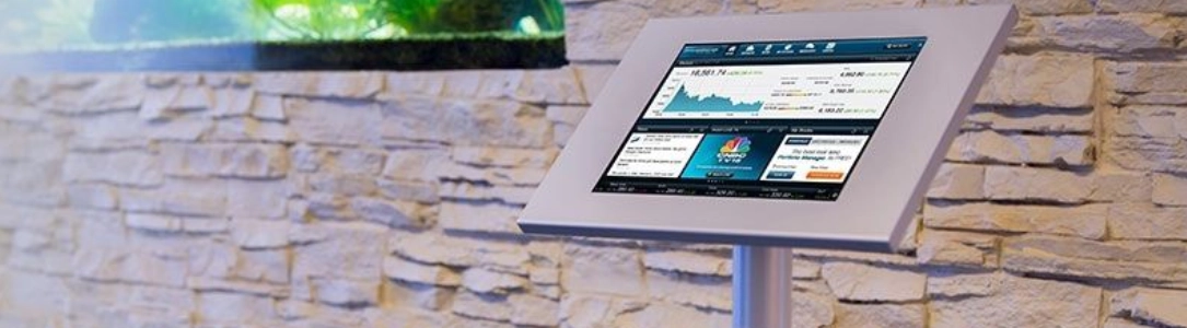 Tablet-Halterung mit Diebstahlschutz für Apple iPad, Samsung Galaxy Tablet-Halterung mit Diebstahlschutz für Apple iPad, Samsung Galaxy