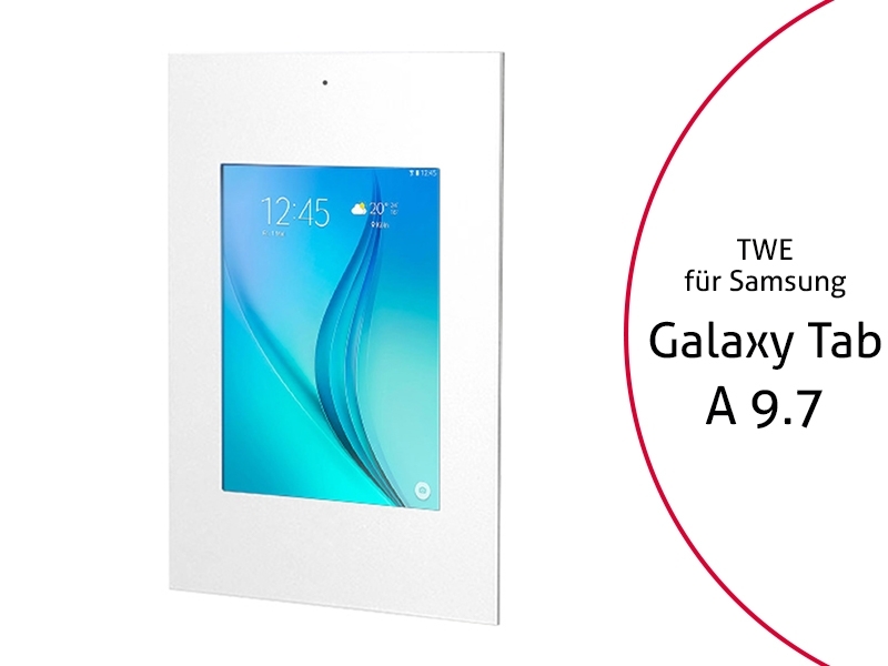 TabLines TWE012W Tablet Wandeinbau für Samsung Tab A 9.7 - DS, weiß TabLines TWE012W Tablet Wandeinbau für Samsung Tab A 9.7 - DS, weiß